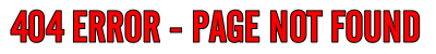 404 Error Message