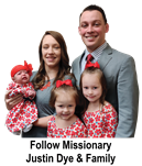 Follow Missionary Justin Dye
