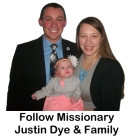 Follow Missionary Justin Dye